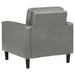 Ruth Upholstered Track Arm Accent Chair Grey - Walo Furniture