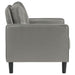 Ruth Upholstered Track Arm Accent Chair Grey - Walo Furniture