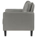 Ruth Upholstered Track Arm Accent Chair Grey - Walo Furniture