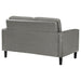 Ruth Upholstered Track Arm Loveseat Grey - Walo Furniture