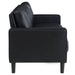 Ruth Upholstered Track Arm Sofa Black - Walo Furniture