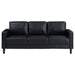 Ruth Upholstered Track Arm Sofa Black - Walo Furniture