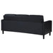 Ruth Upholstered Track Arm Sofa Black - Walo Furniture