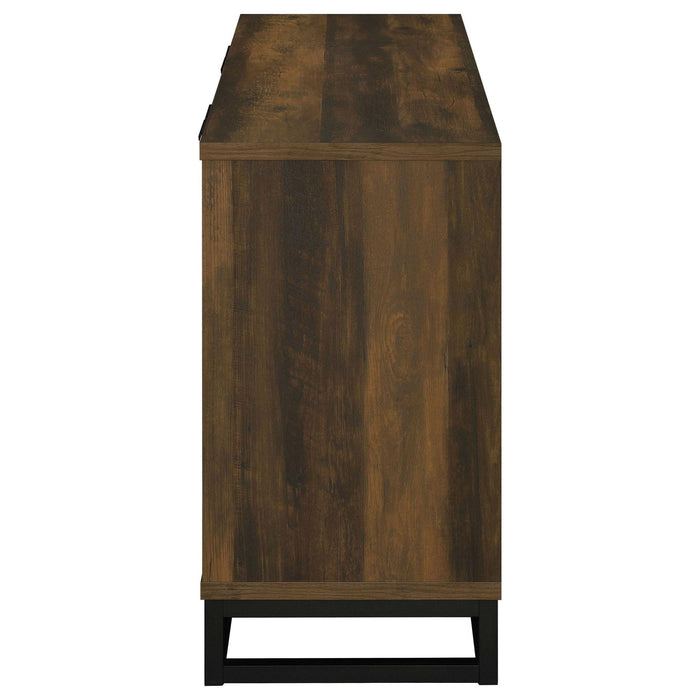 Ryatt 4 - door Engineered Wood Accent Cabinet Dark Pine - Walo Furniture