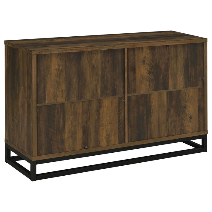 Ryatt 4 - door Engineered Wood Accent Cabinet Dark Pine - Walo Furniture