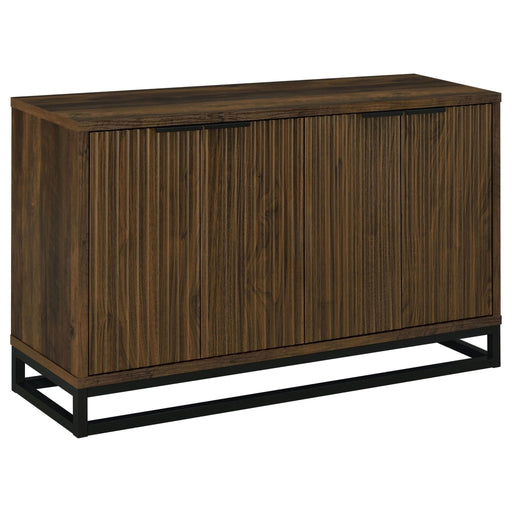 Ryatt 4 - door Engineered Wood Accent Cabinet Dark Pine - Walo Furniture