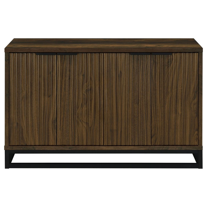 Ryatt 4 - door Engineered Wood Accent Cabinet Dark Pine - Walo Furniture