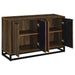 Ryatt 4 - door Engineered Wood Accent Cabinet Dark Pine - Walo Furniture