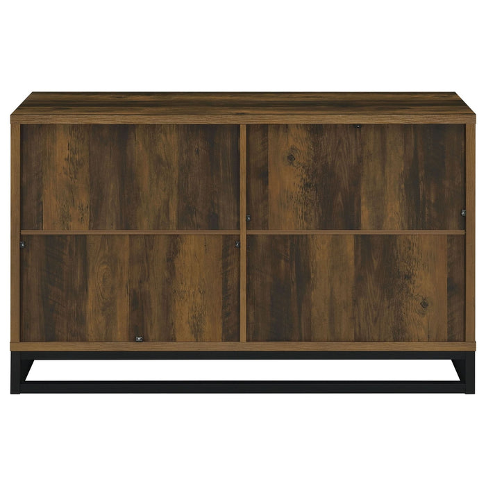 Ryatt 4 - door Engineered Wood Accent Cabinet Dark Pine - Walo Furniture