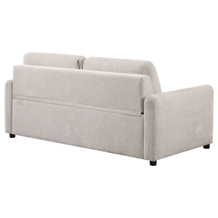 Rylie Upholstered Sofa Sleeper with Queen Mattress Beige - Walo Furniture