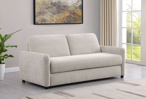 Rylie Upholstered Sofa Sleeper with Queen Mattress Beige - Walo Furniture