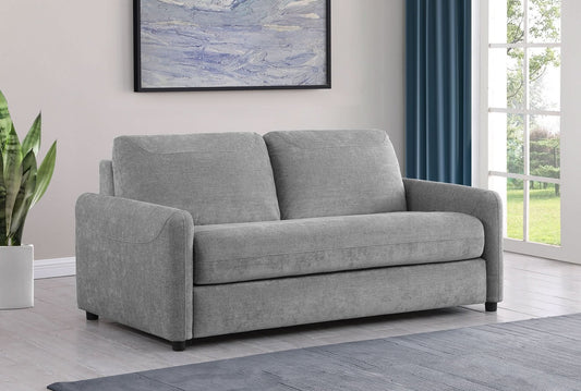 Rylie Upholstered Sofa Sleeper with Queen Mattress Grey - Walo Furniture