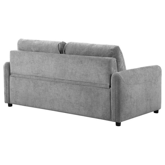 Rylie Upholstered Sofa Sleeper with Queen Mattress Grey - Walo Furniture