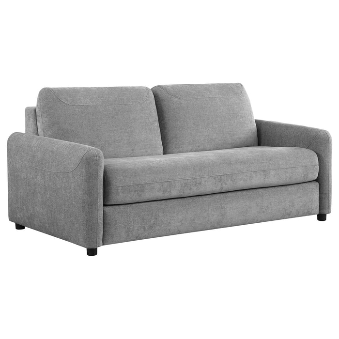 Rylie Upholstered Sofa Sleeper with Queen Mattress Grey - Walo Furniture