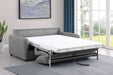 Rylie Upholstered Sofa Sleeper with Queen Mattress Grey - Walo Furniture