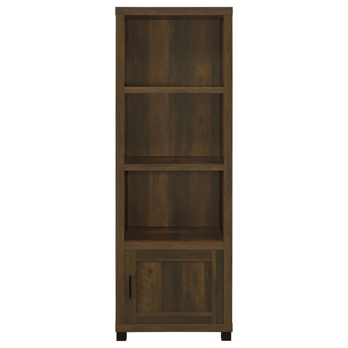 Sachin 3 - shelf Engineered Wood Media Tower Dark Pine - Walo Furniture