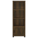 Sachin 3 - shelf Engineered Wood Media Tower Dark Pine - Walo Furniture