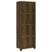 Sachin 3 - shelf Engineered Wood Media Tower Dark Pine - Walo Furniture