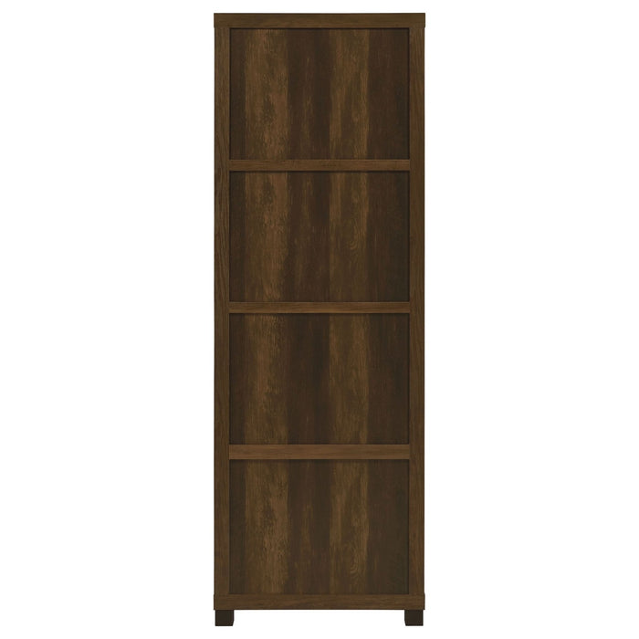 Sachin 3 - shelf Engineered Wood Media Tower Dark Pine - Walo Furniture