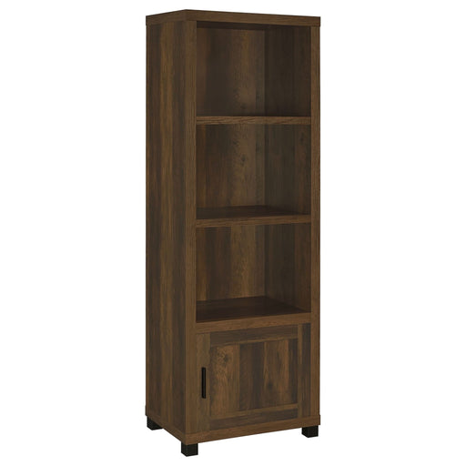 Sachin 3 - shelf Engineered Wood Media Tower Dark Pine - Walo Furniture