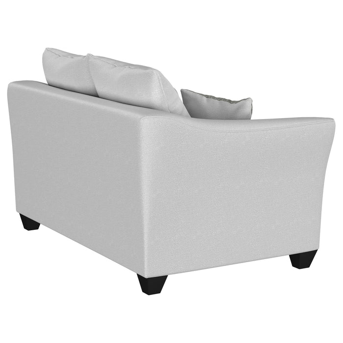 Salizar Upholstered Flared Arm Loveseat Sand - Walo Furniture