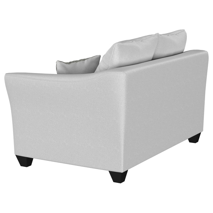 Salizar Upholstered Flared Arm Loveseat Sand - Walo Furniture