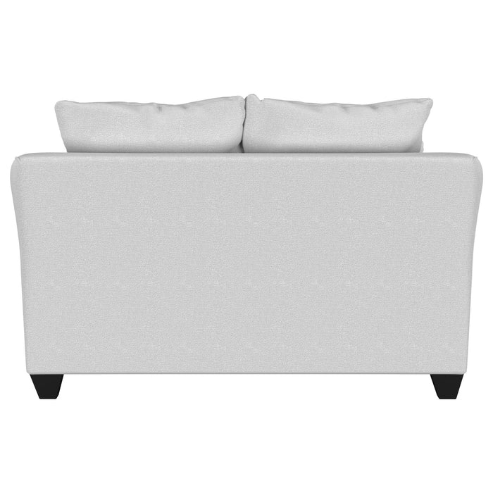 Salizar Upholstered Flared Arm Loveseat Sand - Walo Furniture