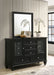 Sandy Beach 11 - drawer Dresser with Mirror Black - Walo Furniture