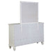 Sandy Beach 11 - drawer Dresser with Mirror Cream White - Walo Furniture