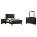 Sandy Beach 4 - piece California King Bedroom Set Black - Walo Furniture