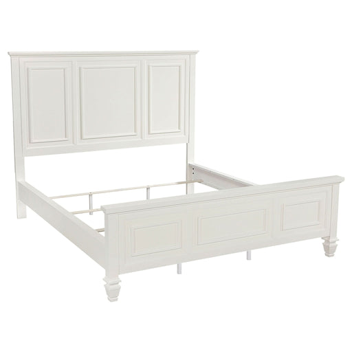 Sandy Beach 4 - piece California King Bedroom Set Cream White - Walo Furniture