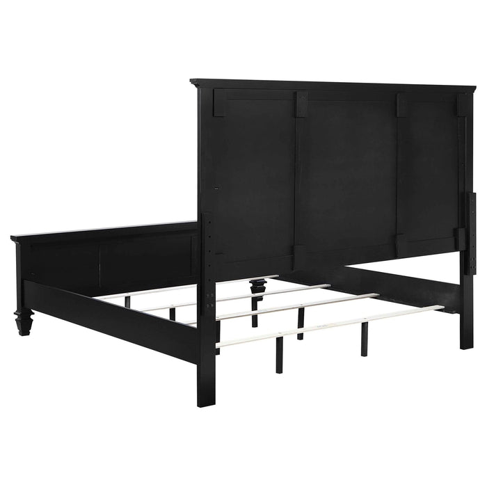 Sandy Beach 4 - piece Eastern King Bedroom Set Black - Walo Furniture