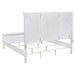 Sandy Beach 4 - piece Eastern King Bedroom Set Cream White - Walo Furniture