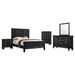 Sandy Beach 5 - piece California King Bedroom Set Black - Walo Furniture