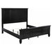 Sandy Beach 63 - inch Eastern King Wood Panel Bed Black - Walo Furniture