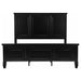 Sandy Beach 63 - inch Eastern King Wood Panel Bed Black - Walo Furniture