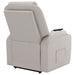 Sanger Upholstered Power Lift Massage Recliner Champagne - Walo Furniture