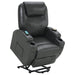 Sanger Upholstered Power Lift Massage Recliner Charcoal Grey - Walo Furniture