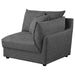 Sasha 3 - Piece Upholstered Sofa Barely Black - Walo Furniture