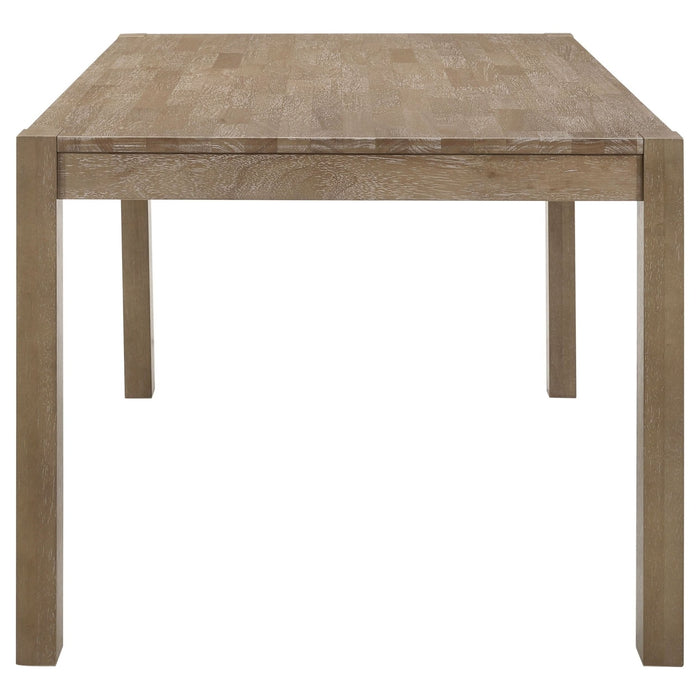 Scottsdale 71 - inch Solid Wood Dining Table Washed Brown - Walo Furniture