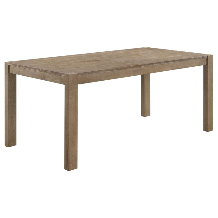 Scottsdale 71 - inch Solid Wood Dining Table Washed Brown - Walo Furniture