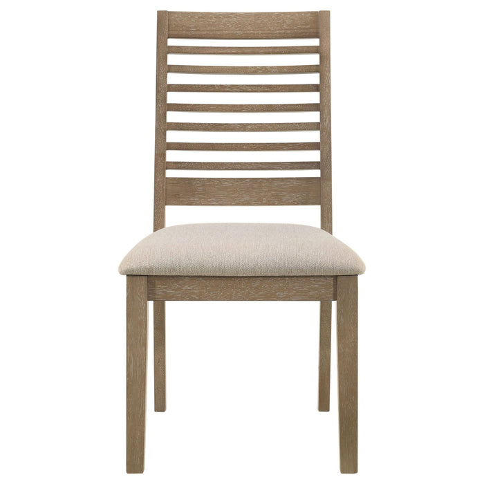 Scottsdale Wood Dining Side Chair Washed Brown (Set of 2) - Walo Furniture