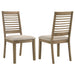 Scottsdale Wood Dining Side Chair Washed Brown (Set of 2) - Walo Furniture