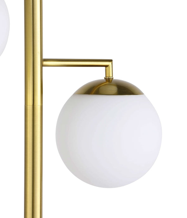 Sena 66 - inch Spherical Bulb Tree Metal Floor Lamp Gold - Walo Furniture