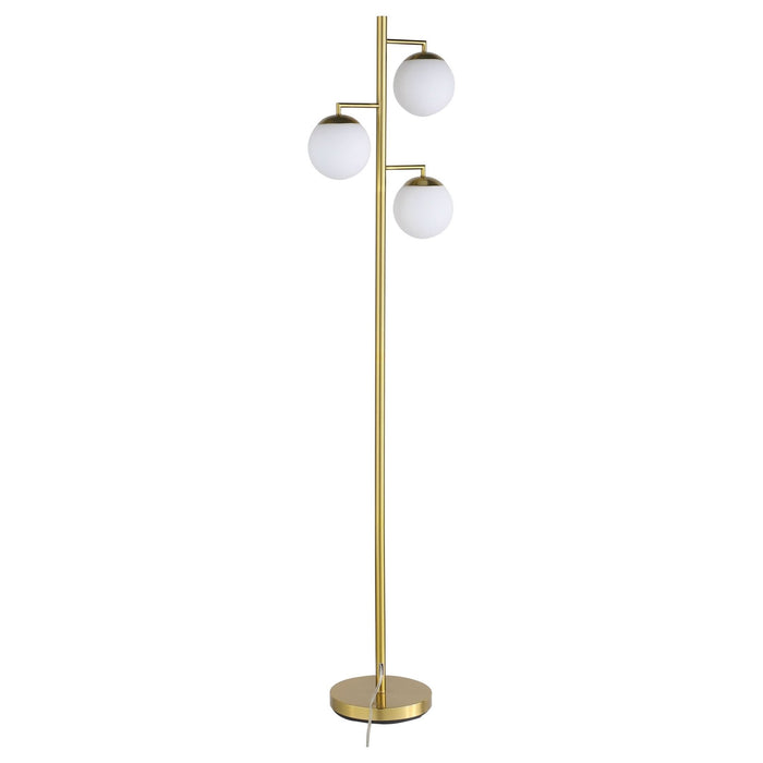 Sena 66 - inch Spherical Bulb Tree Metal Floor Lamp Gold - Walo Furniture