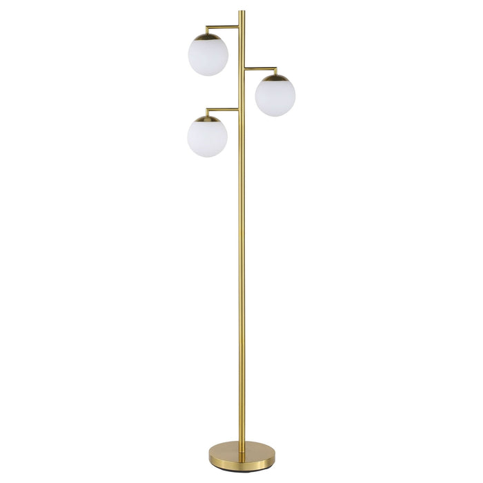 Sena 66 - inch Spherical Bulb Tree Metal Floor Lamp Gold - Walo Furniture