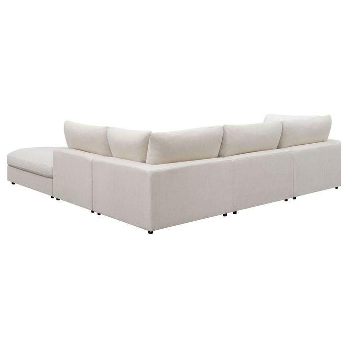 Serene 5 - piece Upholstered Modular Sectional Sofa Beige - Walo Furniture