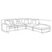 Serene 5 - piece Upholstered Modular Sectional Sofa Beige - Walo Furniture