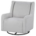 Serra Boucle Upholstered Swivel Glider Recliner Dove Grey - Walo Furniture