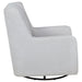 Serra Boucle Upholstered Swivel Glider Recliner Dove Grey - Walo Furniture